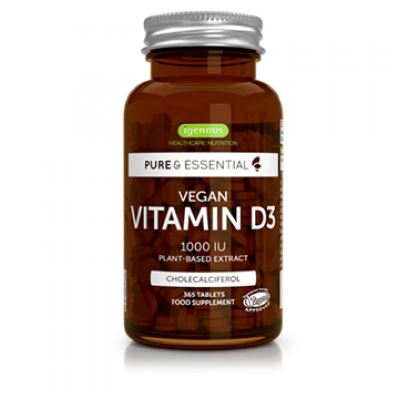 Vegan Βιταμίνη D3 Pure & Essentials 365 tabs Igennus