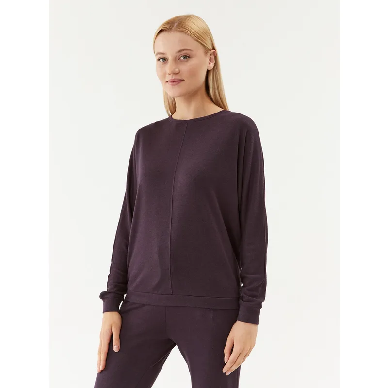 Triumph Μπλούζα πιτζάμας Cozy Comfort Top 01 10216538 Σκούρο μπλε Regular Fit