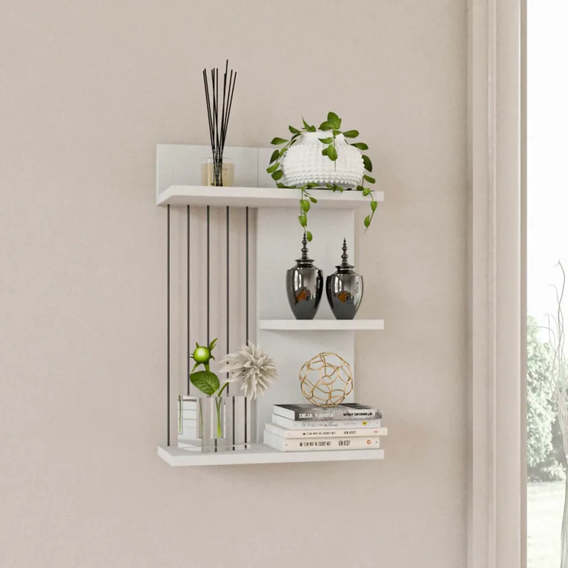Ραφιέρα Τοίχου (40x19x60) A-G Kinik 854KLN1740 White
