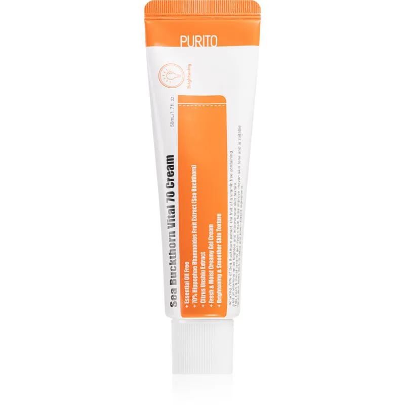 Purito Sea Buckthorn Vital 70 ενυδατική μαλακτική κρέμα με ιπποφαές 50 ml