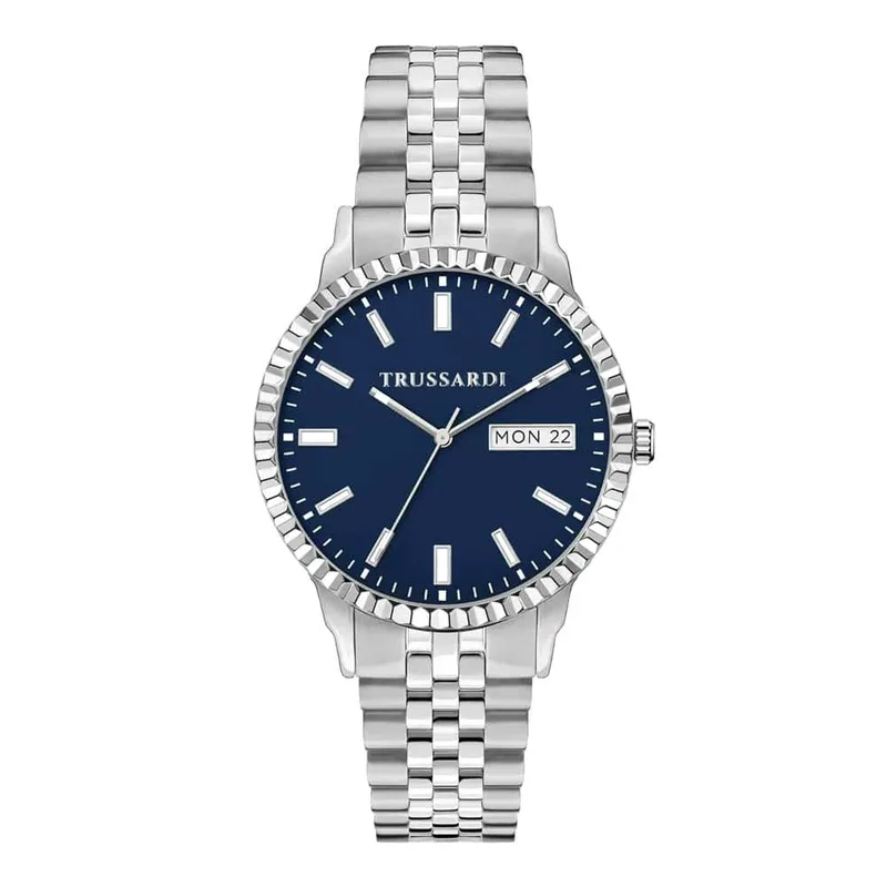 TRUSSARDI T-Bent Silver Stainless Steel Bracelet R2453141011