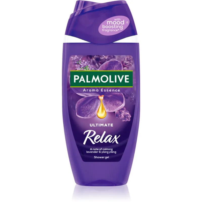 Palmolive Aroma Essence Ultimate Relax φυσικό τζελ για ντους με λεβάντα 250 ml