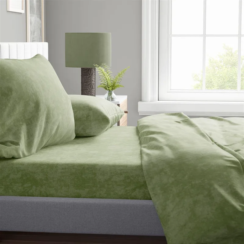 Σεντόνι Υπέρδιπλο Dimcol Shadow 24 220x240 Lime Green