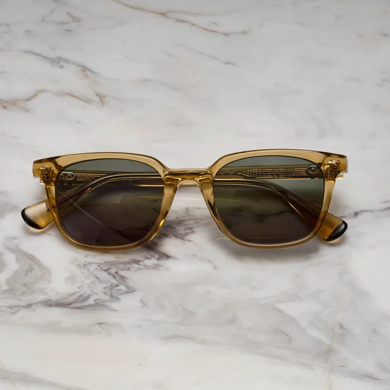 HARRY A2EP9 - HARRY - CHAMPAGNE - GREEN Sunglasses | Champagne | Green Shades | Explicit Poets Sunglasses