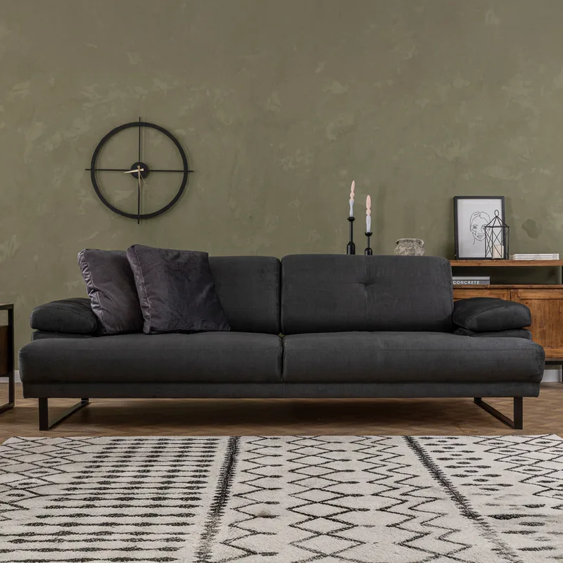 Τριθέσιος Καναπές-Κρεβάτι Mustang - Anthracite 560Are1355 (99x83x239)