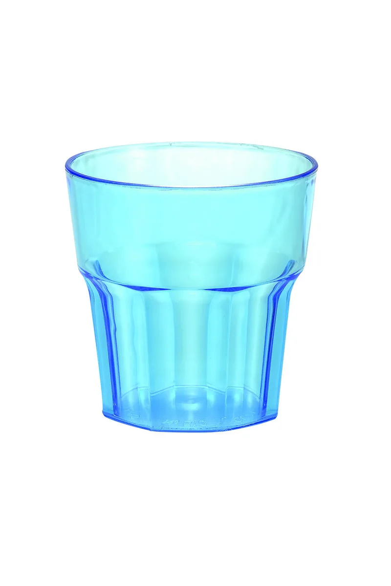 Ποτήρι Πλαστικό Χαμηλό Polystyrene Blue 240ml