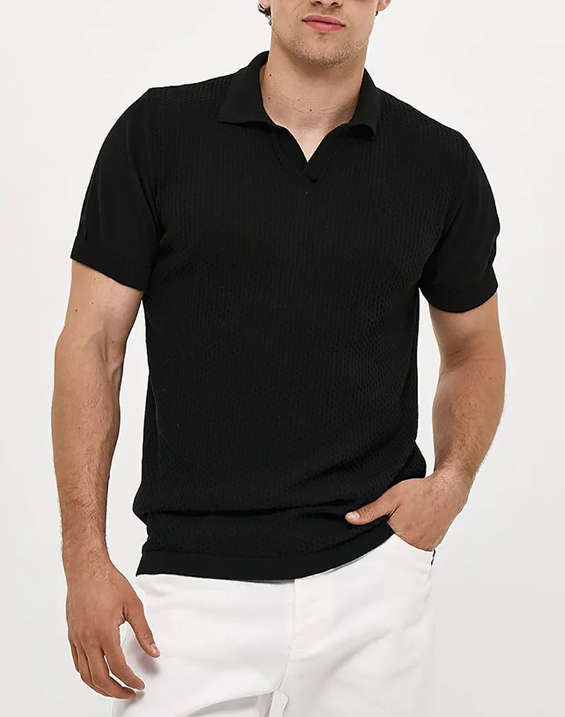 BROKERS ΑΝΔΡΙΚΗ ΠΛΕΚΤΗ ΜΠΛΟΥΖΑ 26019802942-80 Black
