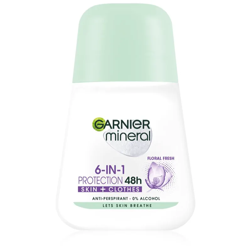 Garnier Mineral 5 Protection αντιιδρωτικό ρολλ-ον 48 ώρες (Floral Fresh) 50 ml