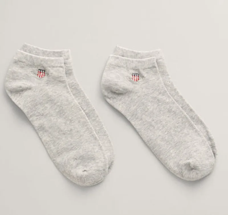 Gant Ανδρικές Κάλτσες 2-Pack 9960292 Ανοιχτό Γκρί