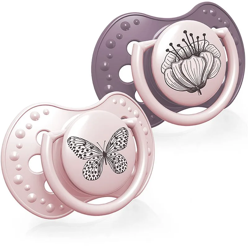 LOVI Botanic 0-3m πιπίλα Girl 2 τμχ