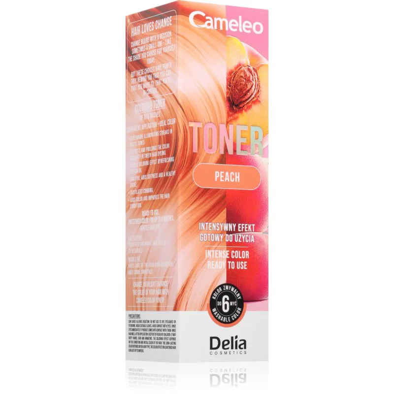 Delia Cosmetics Cameleo Toner τονωτικό χρώματος μαλλιών για τα μαλλιά απόχρωση Peach 75 ml