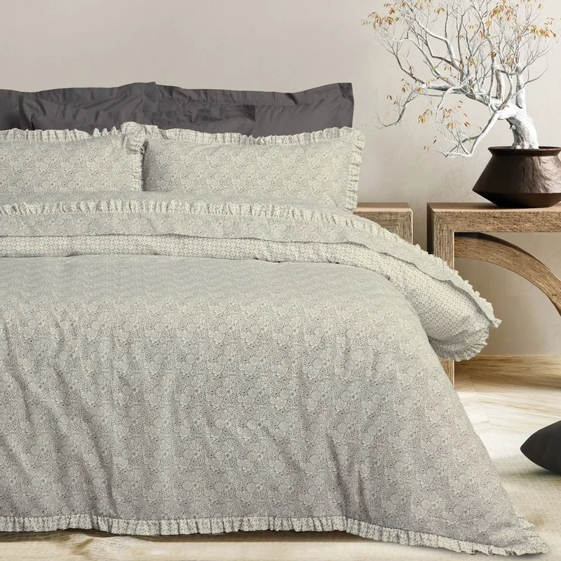 ΣΕΤ ΠΑΠΛΩΜΑΤΟΘΗΚΗ ΥΠΕΡΔΙΠΛΗ DAS HOME DAILY 3180 BEIGE/BLACK (220X240CM)