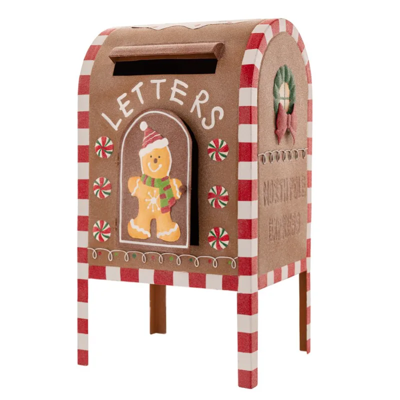 Χριστουγεννιάτικο Γραμματοκιβώτιο Gingerbread Polyresin 31x25x52εκ. iliadis 87206 (Υλικό: Polyresin) - Iliadis - il_87206