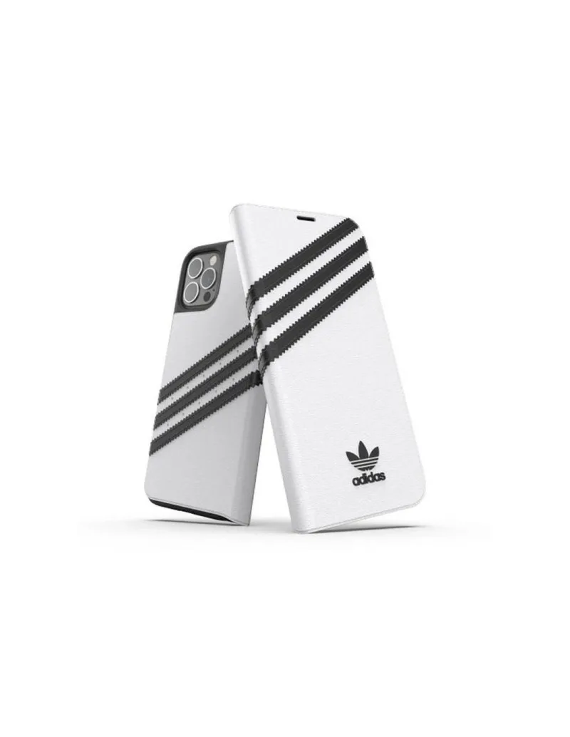 Adidas OR Booklet Case PU for iPhone 12 12 Pro 61" white and black