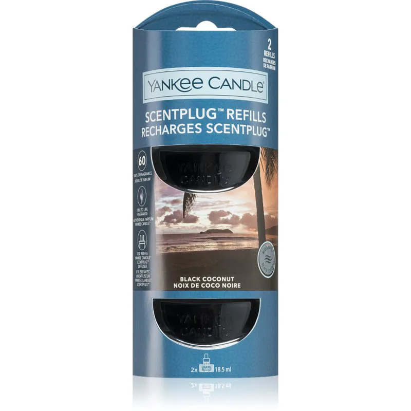 Yankee Candle Black Coconut ανταλλακτικό για διαχυτές αρώματος 2x18,5 ml