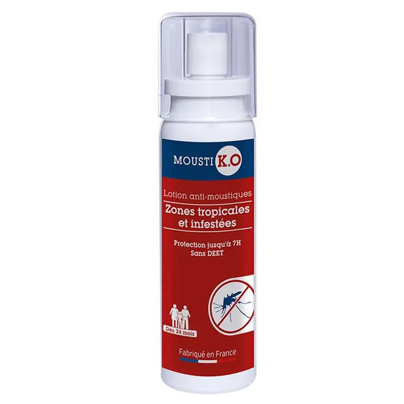 Mousti K.O. Mosquito Repellent Lotion Tropical and Infested Areas Tropical and Infested Areas for 24 Months 100ml