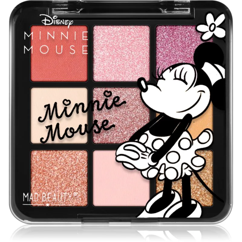 Mad Beauty Minnie Bow Magic Eyeshadow Palette Παλέτα σκιών για τα μάτια 9x1.5 γρ