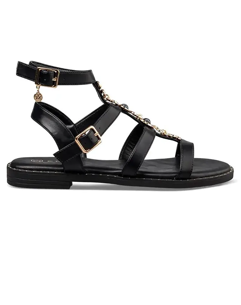 ENVIE ΓΥΝΑΙΚΕΙΑ ΣΥΝΘΕΤΙΚΑ ΠΕΔΙΛΑ ΦΛΑΤ E96-23313-BLACK Black