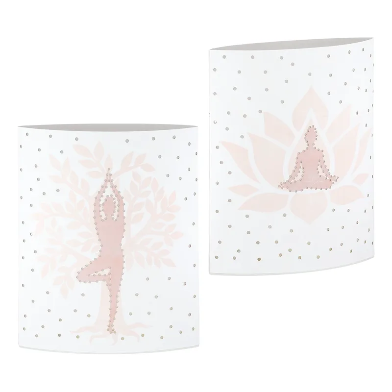 Διακοσμητική Λάμπα LED ArteLibre Namaste Yoga Λευκό 13x6x16cm Σε 2 Σχέδια