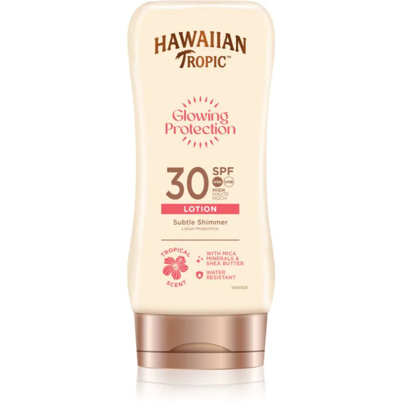 Hawaiian Tropic Glowing Protection Sunscreen Lotion αντηλιακό γάλα SPF 30 170 ml