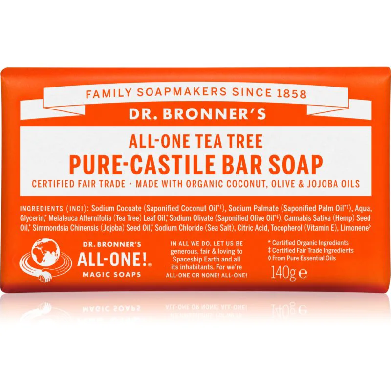 Dr. Bronner’s Tea Tree Μπάρα σαπουνιού 140 γρ