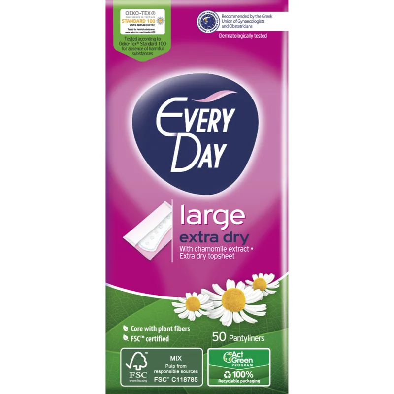Σερβιετάκια EveryDay Extra Dry Large 50τεμ