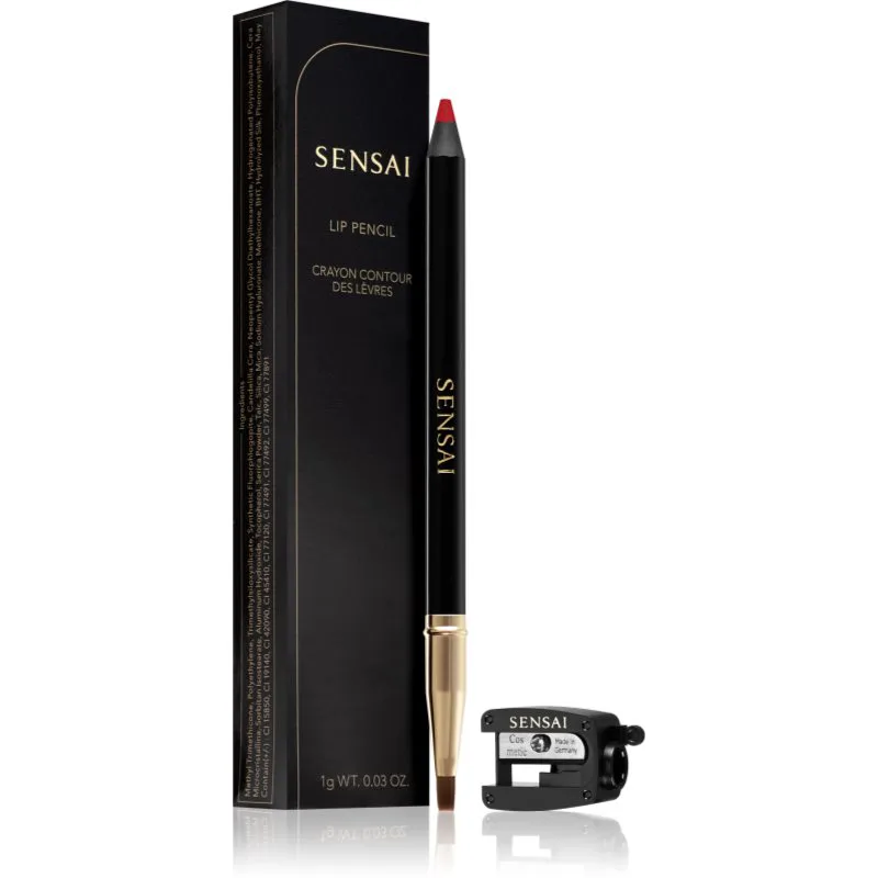 Sensai Lip Pencil μολύβι για τα χείλη με ξύστρα απόχρωση 01 Actress Red 1 γρ