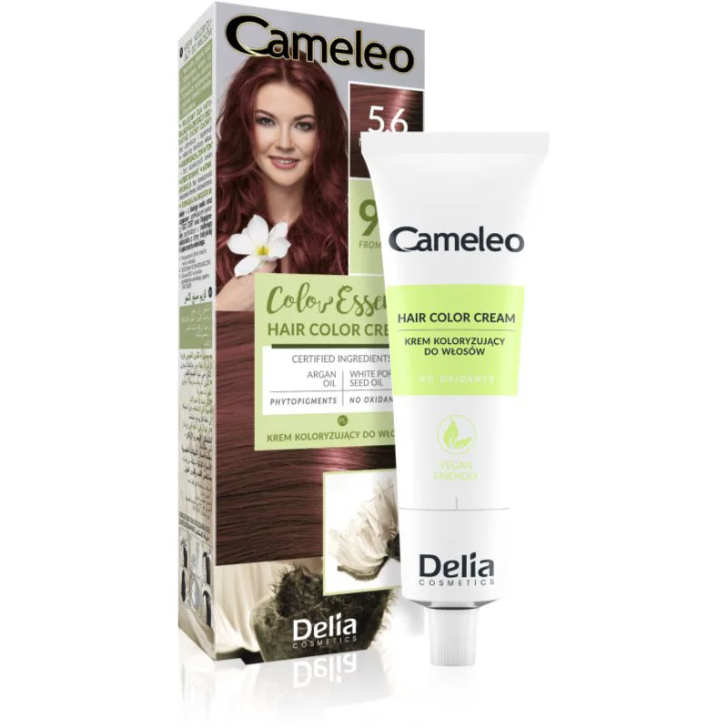 Delia Cosmetics Cameleo Color Essence βαφή μαλλιών σε σωλήνα απόχρωση 5.6 Mahogany Brown 75 γρ