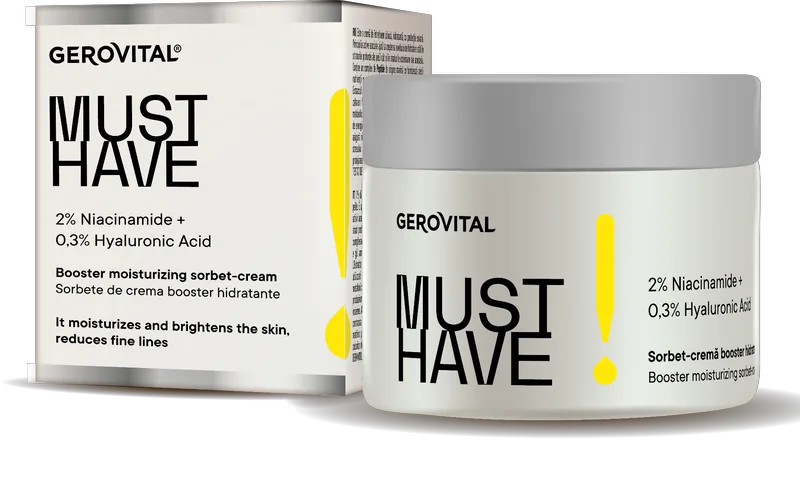 Must Have Ενισχυμένη Κρέμα Ενυδάτωσης Sorbet 2% Niacinamide + 0,3% Υαλουρονικό Οξύ 50ml