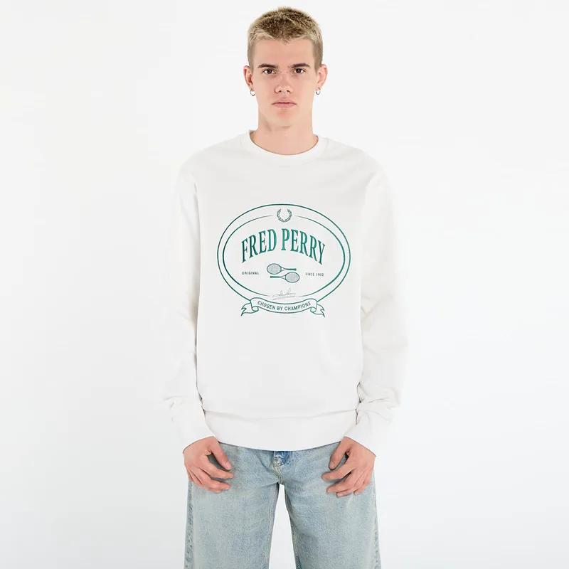 Φούτερ FRED PERRY Chosen By Champions Sweatshirt Snow White M
