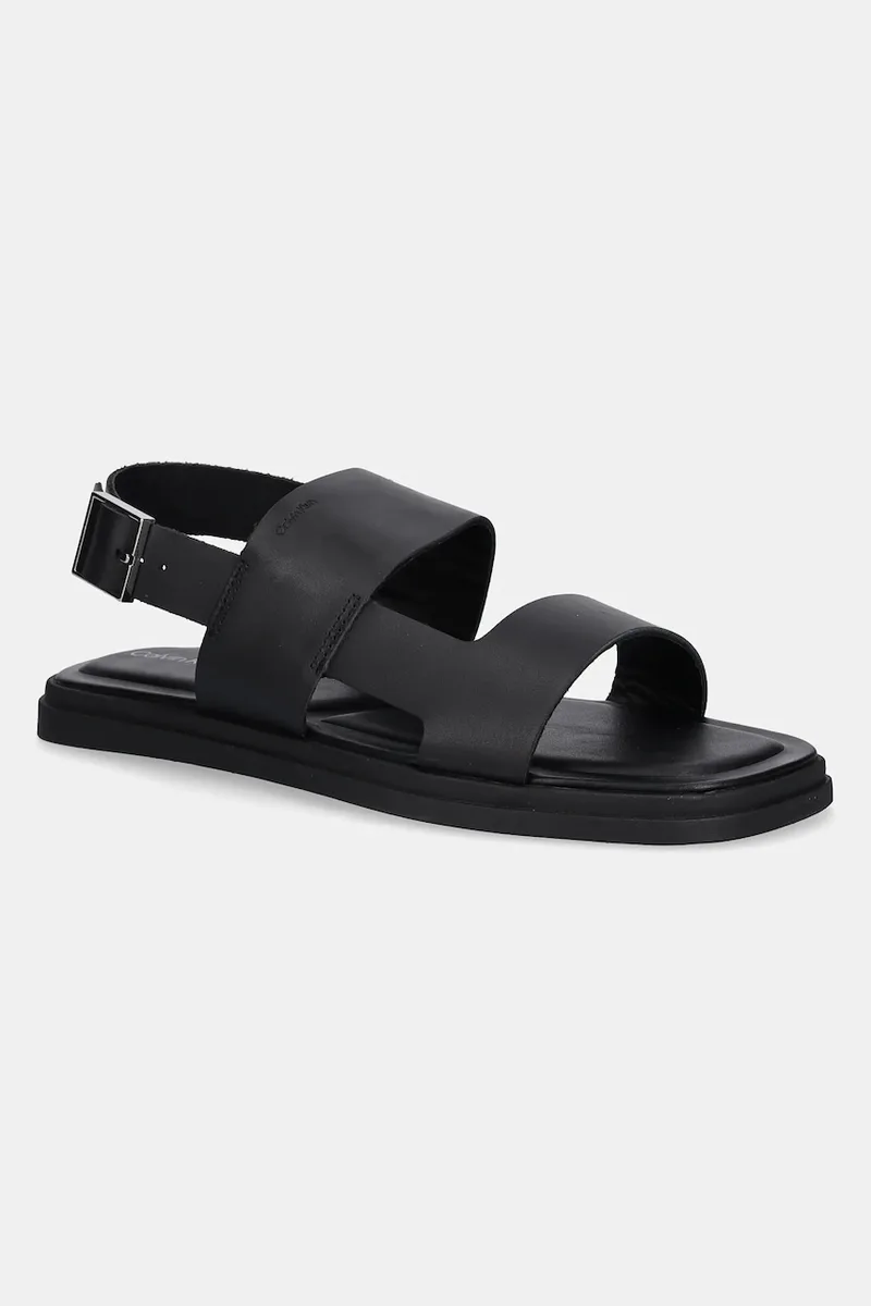 Δερμάτινα σανδάλια Calvin Klein BACK STRAP W/ BUCKLE