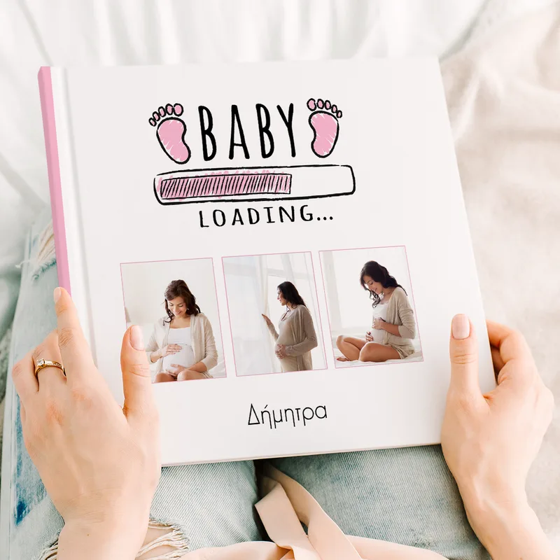 Baby Girl Loading - Premium Photobook - 20X20 - Τετράγωνο