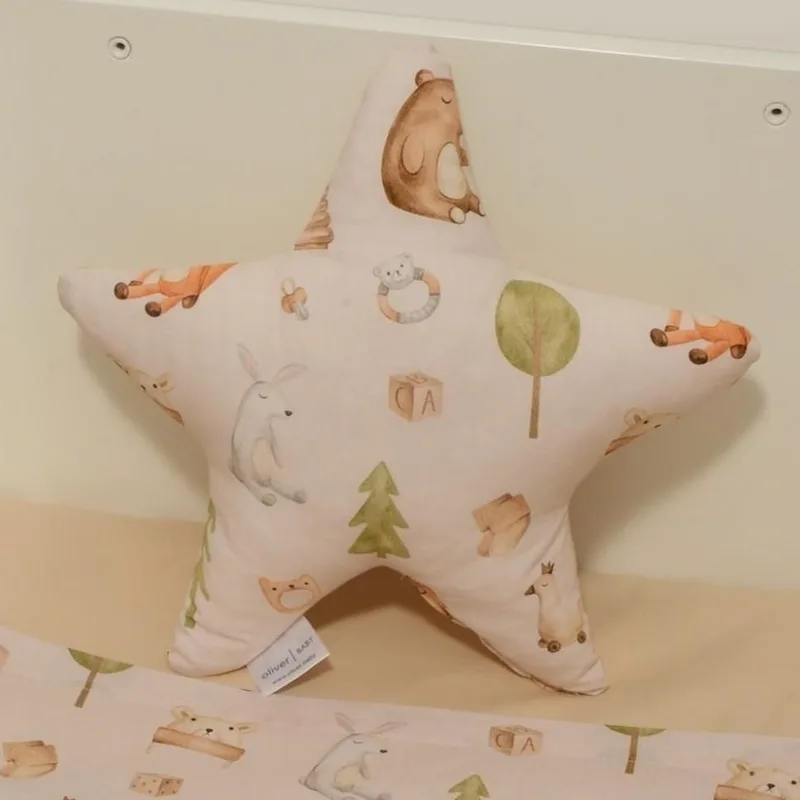 Μαξιλάρι Διακοσμητικό Αστέρι 37x37 cm Design 428 Oliver Baby