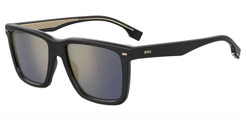 BOSS Man Sunglasses BOSS1317S807 — 55/18/145 mm, Acetate, Black, Category 3 Mirror