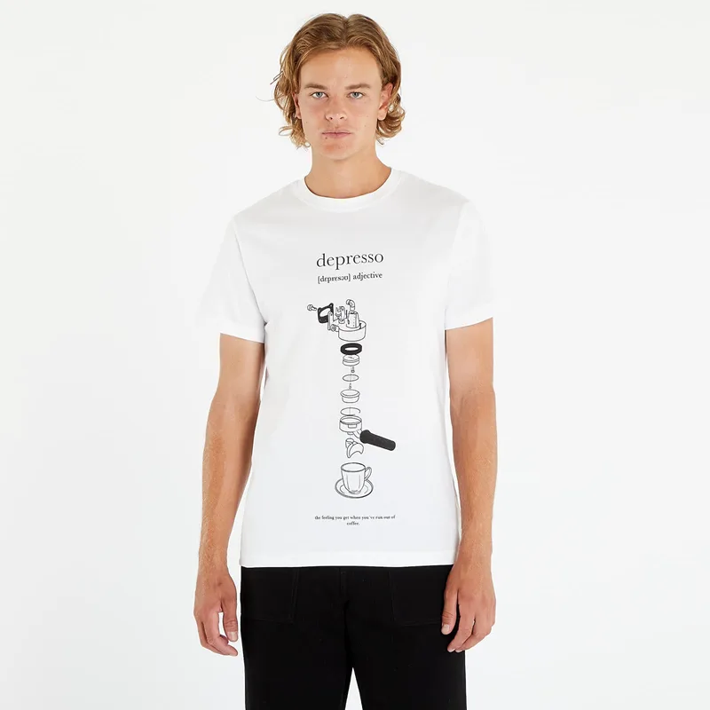 T-shirt Urban Classics Depresso Tee White S