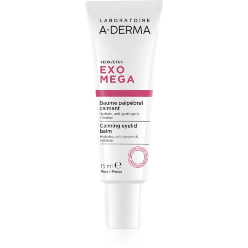 A-Derma Exomega Calming Eyelid Balm καταπραϋντική κρέμα Γύρω από τα μάτια 15 ml