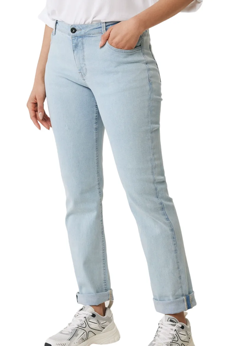 Παντελόνι Jean Mexx Fenna Mid Waist Straight BM0504033W-Light Blue Γυναικείο