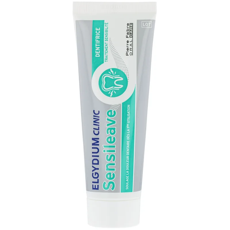 Elgydium Clinic Sensileave Toothpaste Καταπραϋντική Οδοντόκρεμα για την Αντιμετώπιση του Πόνου των Υπερευαίσθητων Δοντιών 50ml