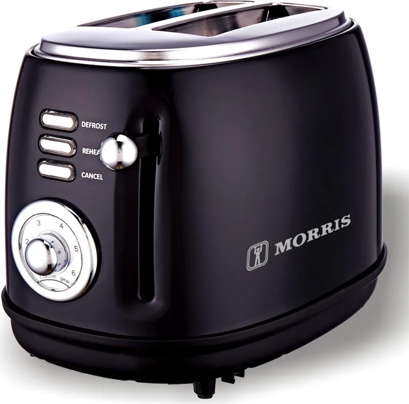 Morris R20832TSK Φρυγανιέρα 2 Θέσεων 850W Μαύρη R20832TSK