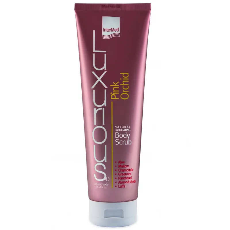Luxurious Natural Exfoliating Body Scrub Ροζ Orchid Απολεπιστικό Σώματος με Εξωτικό Άρωμα Ροζ Ορχιδέας 280ml