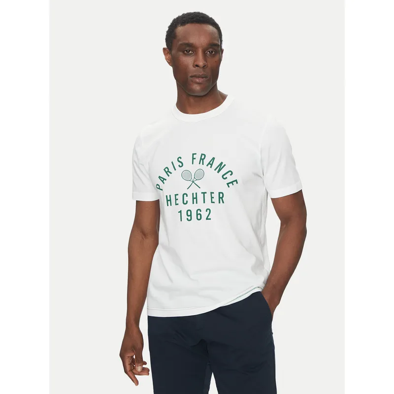 Hechter Paris T-Shirt 75014 151919 Λευκό Regular Fit