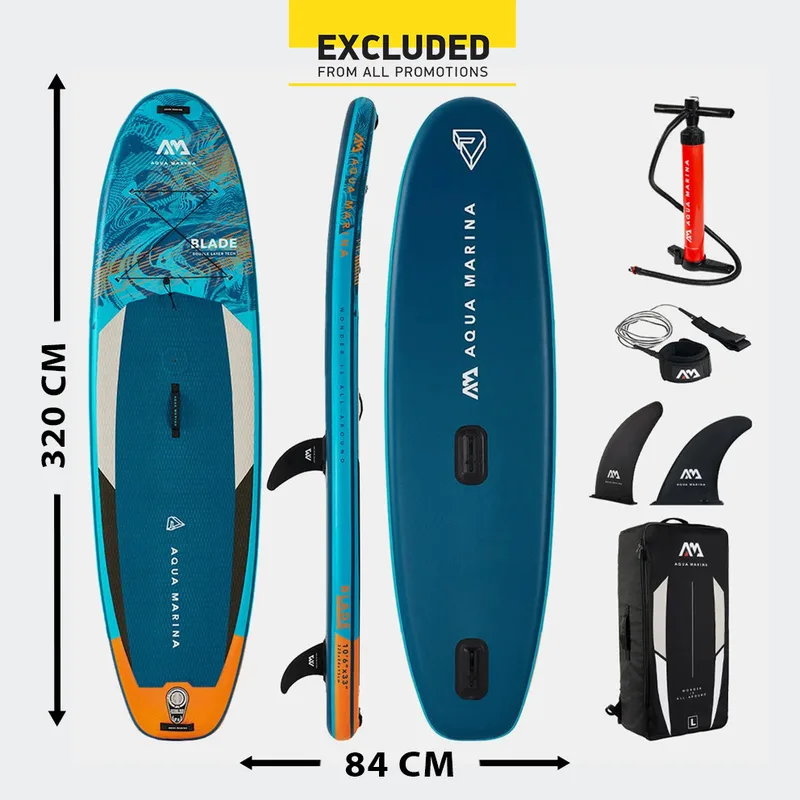 Aqua Marina Am Windsurf Sup Blade 10’6 Φουσκωτή Σανίδα SUP 320x84x15C (9000108849_38150)