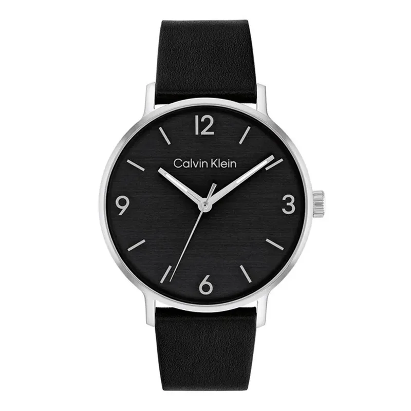 CALVIN KLEIN Modern Black Leather Strap 25200437