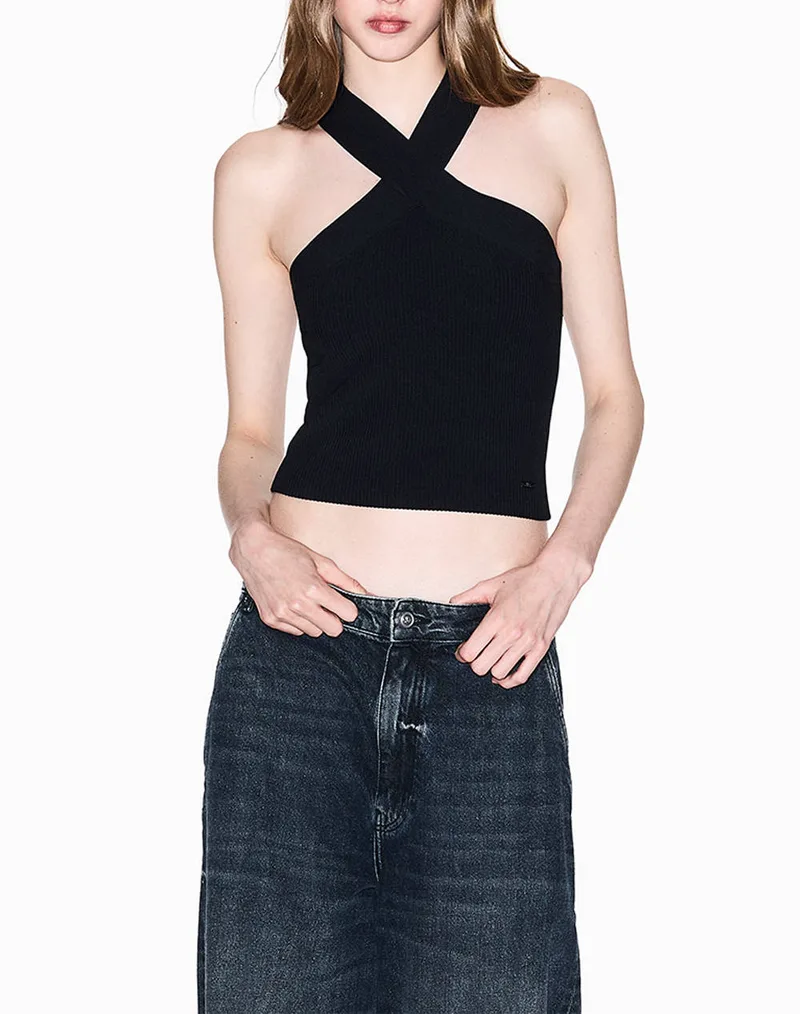 ARMANI EXCHANGE KNIT TOP XW001311AF10352-UC001 Black