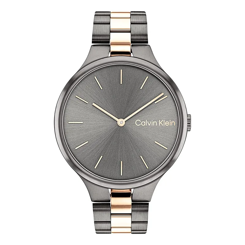 CALVIN KLEIN Linked Two Tone Rose Χρυσό Steel Bracelet 25200127