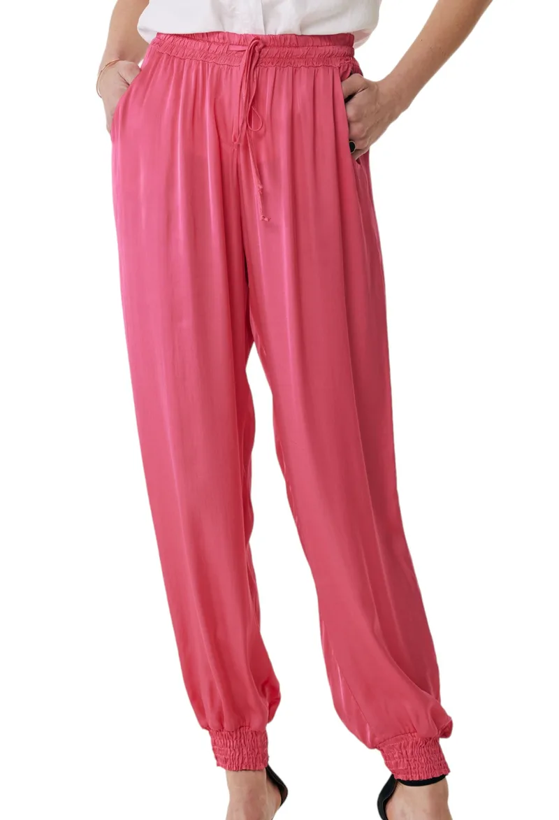 Παντελόνι Υφασμάτινο Mexx With Drawstring FL1344033W-Hot Ροζ Γυναικείο