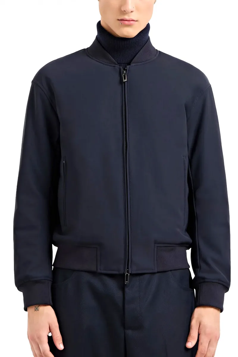 EMPORIO ARMANI ΜΠΟΥΦΑΝ BOMBER ΜΠΛΕ