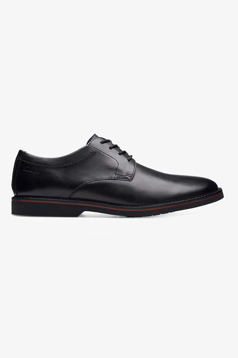 Clarks ανδρικά δερμάτινα oxford ''Atticus Lt Lace'' - 26173608 Μαύρο