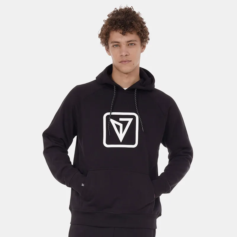 MAGNETIC NORTH MEN'S HD LOGO HOODIE ΜΑΥΡΟ