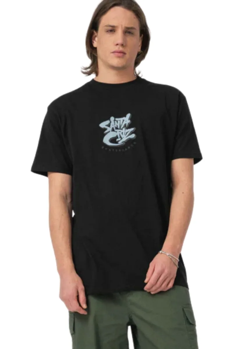 SANTA CRUZ T-Shirts Pace Deathtrap T-Shirt - ΜΑΥΡΟ-SCA-TEE-12951-BLACK